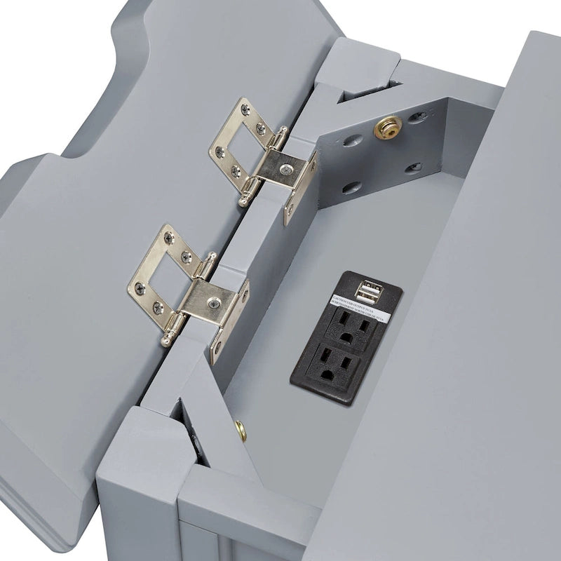 1-Drawer Side Table with Charging Station