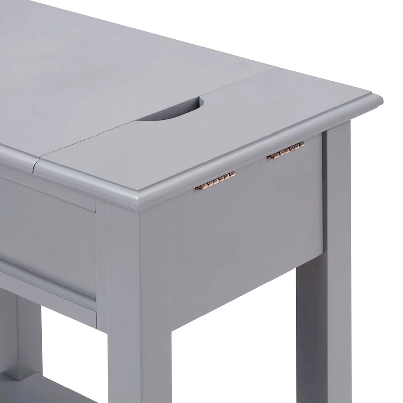 1-Drawer Side Table with Charging Station