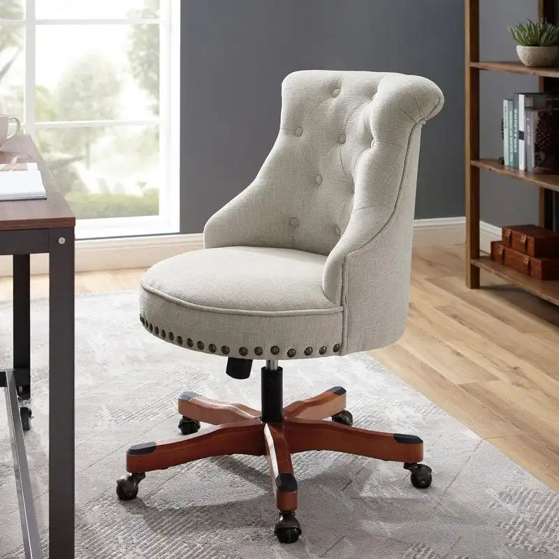 Natural Swivel Office Chair