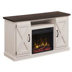Modern Farmhouse TV Stand for TVs up to 55 with Electric Fireplace