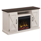 Modern Farmhouse TV Stand for TVs up to 55 with Electric Fireplace