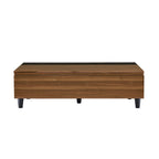 47 W Coffee Table w/Lift Top, Walnut & Black