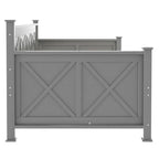 Twin Daybed with 2 Large Drawers with X-shaped Frame