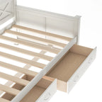 Twin Daybed with 2 Large Drawers with X-shaped Frame