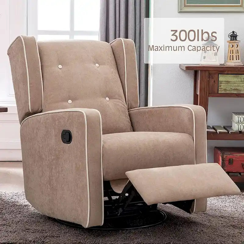 Ensemble de deux fauteuils inclinables pivotants et à bascule