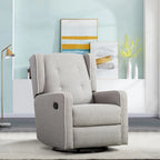 Ensemble de deux fauteuils inclinables pivotants et à bascule