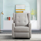 Ensemble de deux fauteuils inclinables pivotants et à bascule