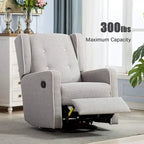 Ensemble de deux fauteuils inclinables pivotants et à bascule