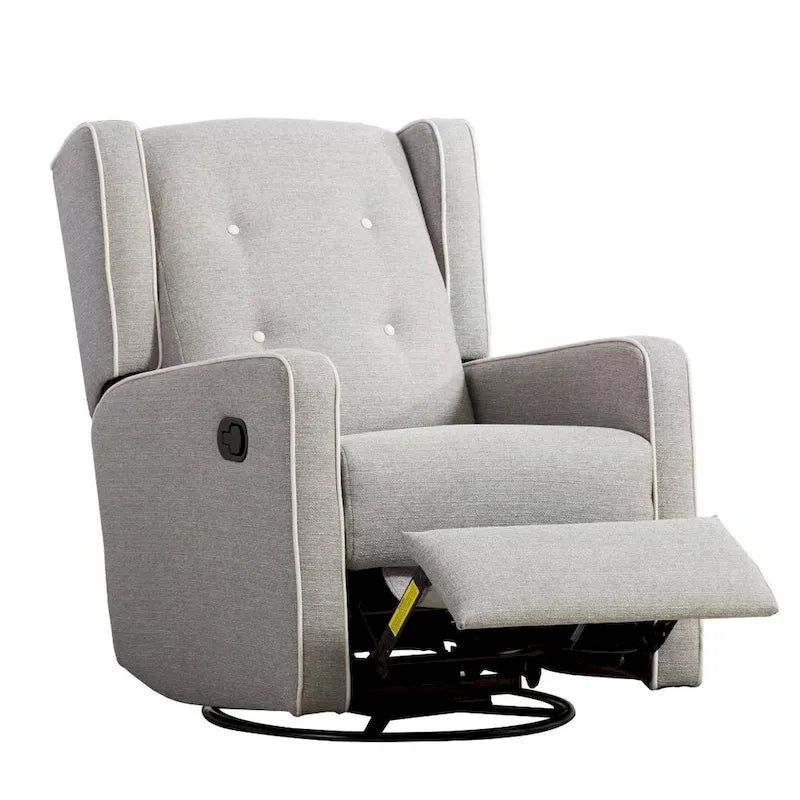 Ensemble de deux fauteuils inclinables pivotants et à bascule