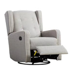 Ensemble de deux fauteuils inclinables pivotants et à bascule