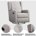 Ensemble de deux fauteuils inclinables pivotants et à bascule