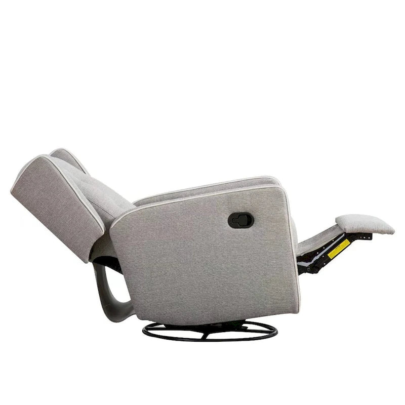 Ensemble de deux fauteuils inclinables pivotants et à bascule