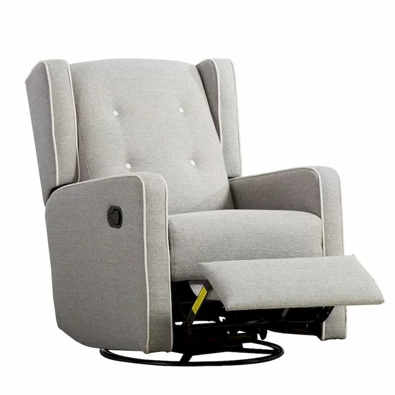 Ensemble de deux fauteuils inclinables pivotants et à bascule