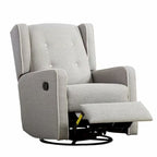 Ensemble de deux fauteuils inclinables pivotants et à bascule