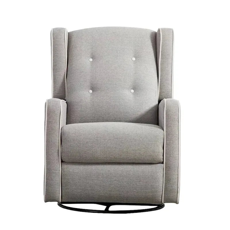 Ensemble de deux fauteuils inclinables pivotants et à bascule