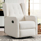 Ensemble de deux fauteuils inclinables pivotants et à bascule