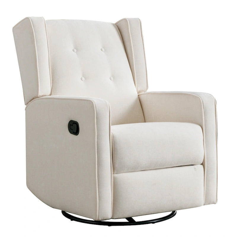 Ensemble de deux fauteuils inclinables pivotants et à bascule
