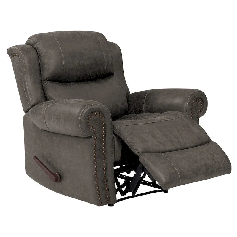Extra Large Rolled Arm Wall Hugger Recliner Chair