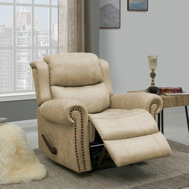 Extra Large Rolled Arm Wall Hugger Recliner Chair