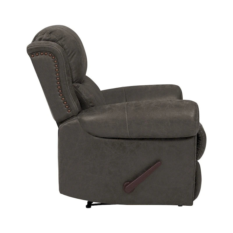 Extra Large Rolled Arm Wall Hugger Recliner Chair