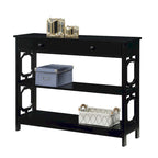 1 Drawer Console Table with Shelves