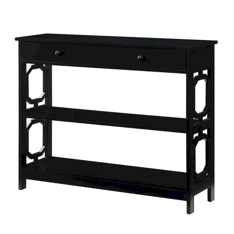 1 Drawer Console Table with Shelves