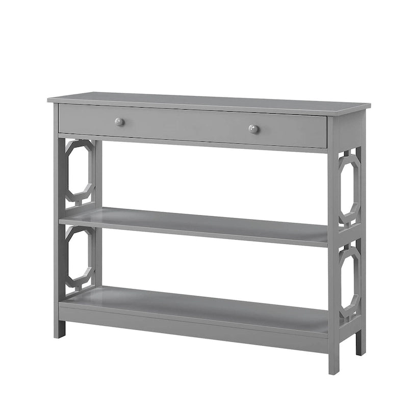 1 Drawer Console Table with Shelves