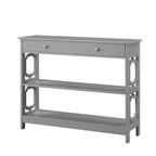 1 Drawer Console Table with Shelves