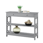 1 Drawer Console Table with Shelves
