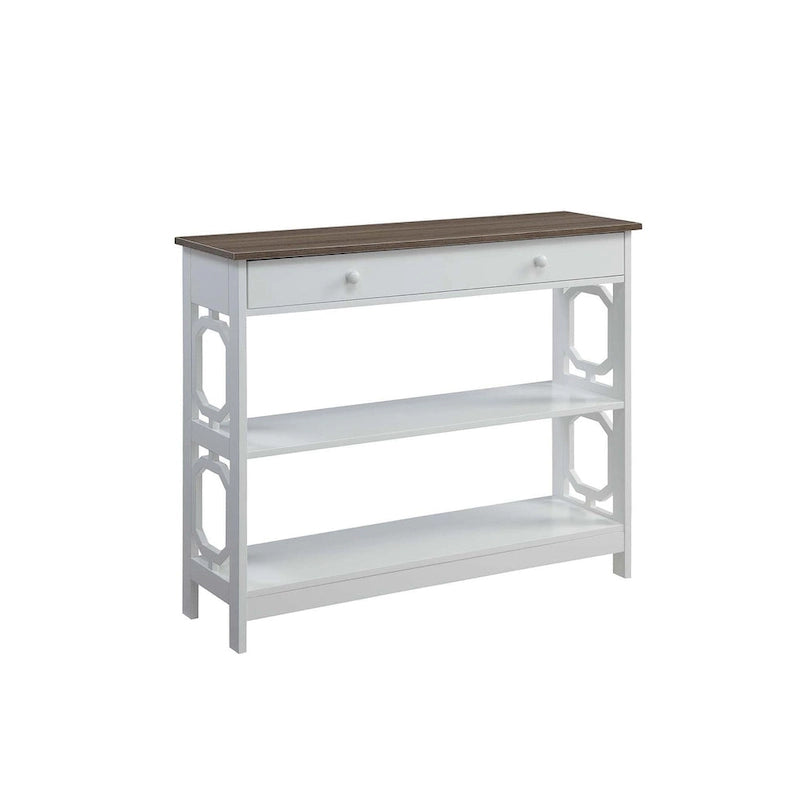 1 Drawer Console Table with Shelves