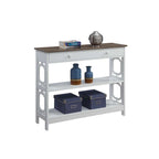 1 Drawer Console Table with Shelves