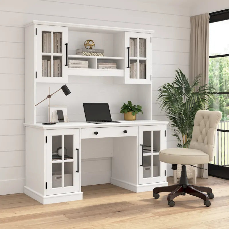 Westbrook 60W Computer Desk with Hutch and Storage by 