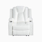Canapé deux places en cuir synthétique de qualité supérieure pour cinéma maison, avec lumières DEL, fauteuil inclinable avec haut-parleurs intégrés et recharge sans fil