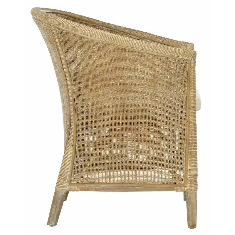 Fauteuil en rotin lavé – 31,5 x 29,9 x 25,6 po – 30L x 26P x 32H