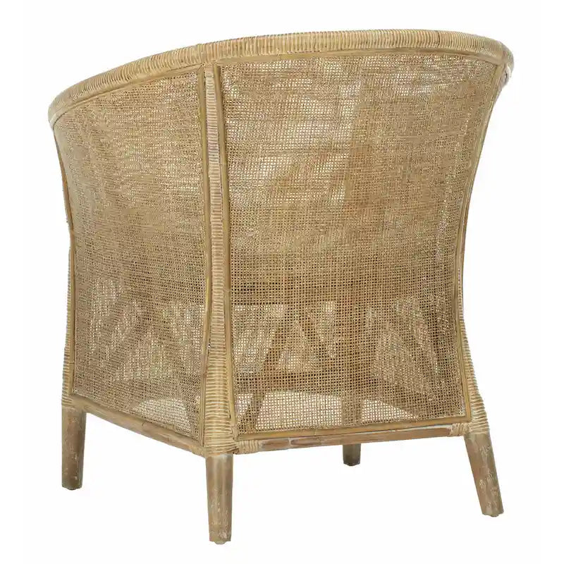 Fauteuil en rotin lavé – 31,5 x 29,9 x 25,6 po – 30L x 26P x 32H