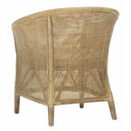 Fauteuil en rotin lavé – 31,5 x 29,9 x 25,6 po – 30L x 26P x 32H