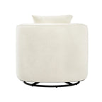 Fauteuil pivotant en tissu, Fauteuil club rembourré moderne pour salon
