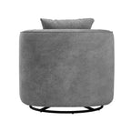 Fauteuil pivotant en tissu, Fauteuil club rembourré moderne pour salon