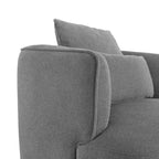 Fauteuil pivotant en tissu, Fauteuil club rembourré moderne pour salon