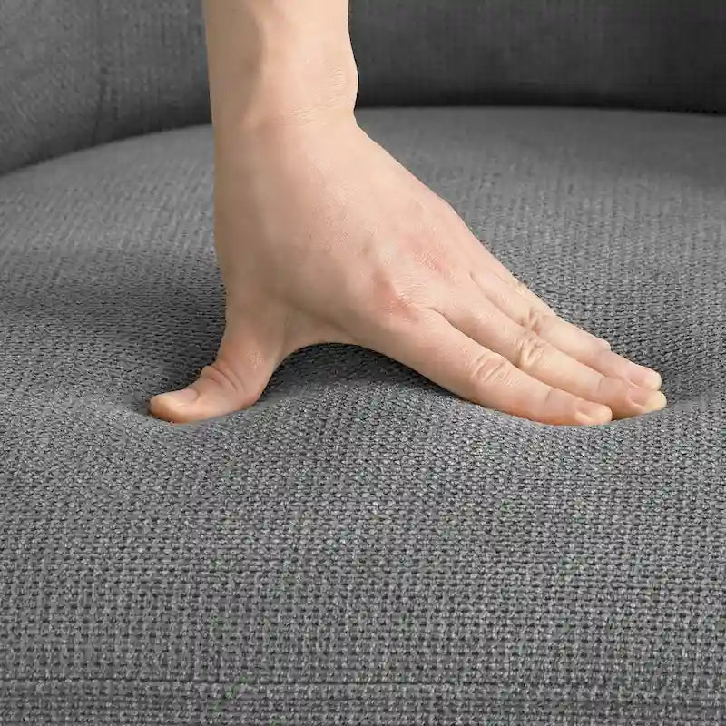 Fauteuil pivotant en tissu, Fauteuil club rembourré moderne pour salon