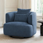 Fauteuil pivotant en tissu, Fauteuil club rembourré moderne pour salon