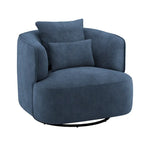 Fauteuil pivotant en tissu, Fauteuil club rembourré moderne pour salon