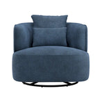 Fauteuil pivotant en tissu, Fauteuil club rembourré moderne pour salon