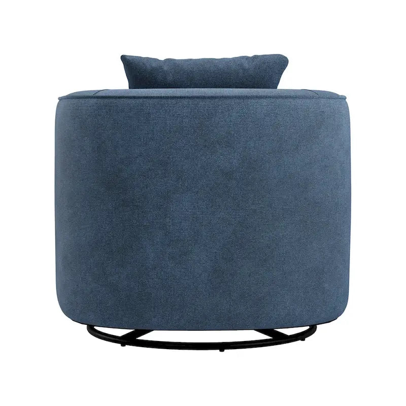 Fauteuil pivotant en tissu, Fauteuil club rembourré moderne pour salon