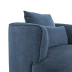 Fauteuil pivotant en tissu, Fauteuil club rembourré moderne pour salon