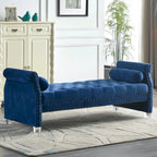 71-inch Rolled Arm Oversized Velvet Tufted Upholstered Bench