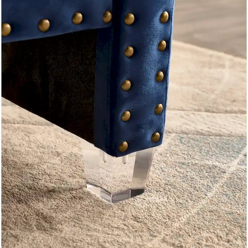 71-inch Rolled Arm Oversized Velvet Tufted Upholstered Bench