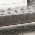 71-inch Rolled Arm Oversized Velvet Tufted Upholstered Bench