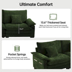 5 Seat Modular Sofa Sleeper Couch Set Convertible L Shaped Sofa Couch for Living Room