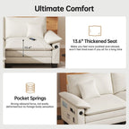 5 Seat Modular Sofa Sleeper Couch Set Convertible L Shaped Sofa Couch for Living Room